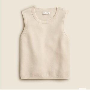 J. Crew Sweater Vest Pullover Womens Size Medium New With Tag Beige Tan Brown